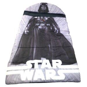 Star Wars Darth Vader Sleeping Bag 53" Long x 30.5" Wide Black & Grey Polyester